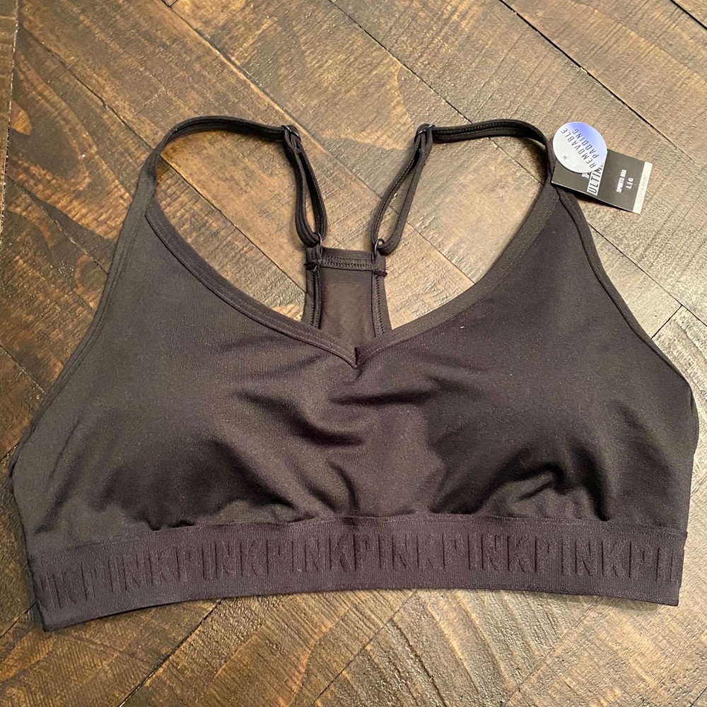 Pink Sports Bra